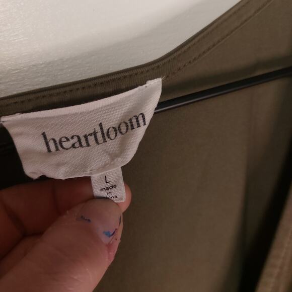 Heartloom Sage Sleeveless Green Elastic Waist Jumpsuit Large - Picture 7 of 9